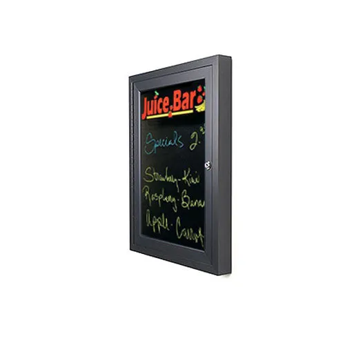 Extra Large Indoor Dry Erase Black Marker Board SwingCases | Black Board Magnetic Porcelain on Steel Surface
