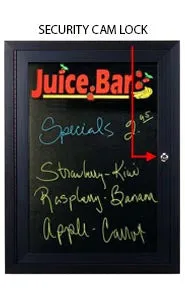 Extra Large Indoor Dry Erase Black Marker Board SwingCases | Black Board Magnetic Porcelain on Steel Surface