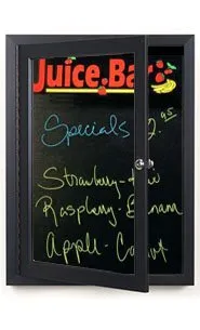 Extra Large Indoor Dry Erase Black Marker Board SwingCases | Black Board Magnetic Porcelain on Steel Surface