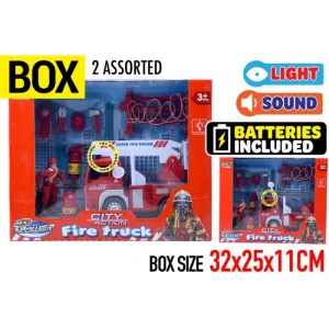 Fire Truck with Accessories with Light & Sound