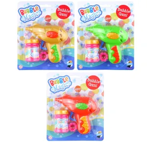 Friction Bubble Gun With Bubble Solution Assorted