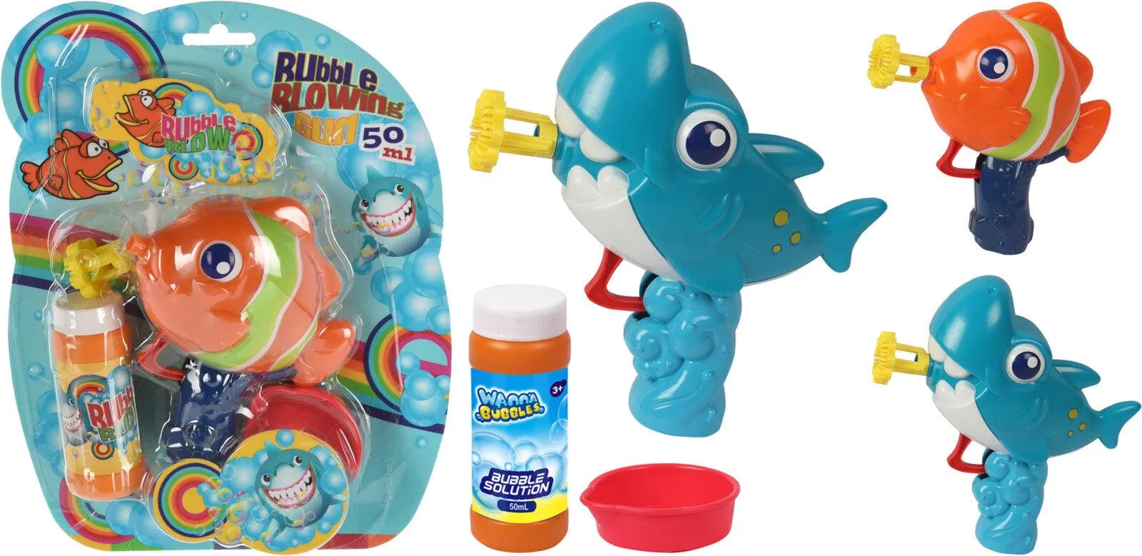 Fun Sea Creature Bubble Blow Gun