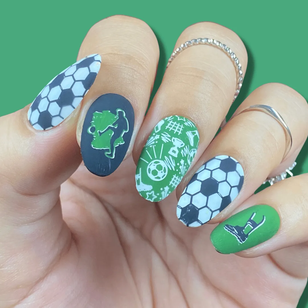 Game On: Goal Getter (M307) - Nail Stamping Plate