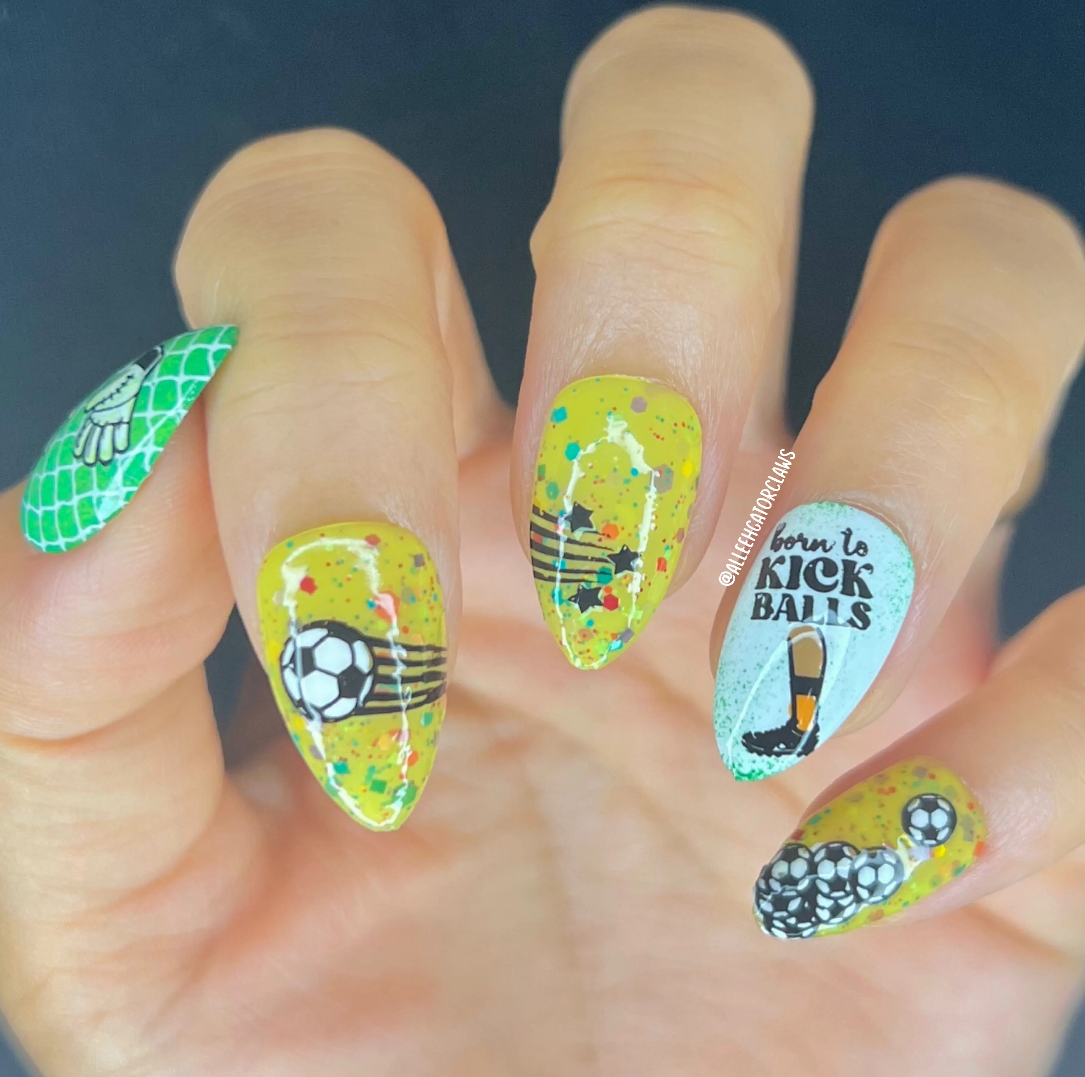 Game On: Goal Getter (M307) - Nail Stamping Plate