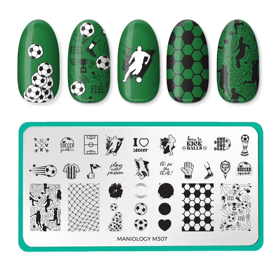 Game On: Goal Getter (M307) - Nail Stamping Plate