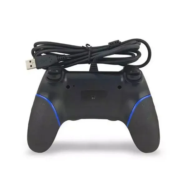 Gaming Wired USB Joystick Controller For Playstation 4 PS4 Gamepad Blue/Black