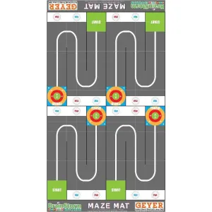 Geyer BrainStorm STEM Education Robotics Activity Mat: Maze, 80" x 44.75"