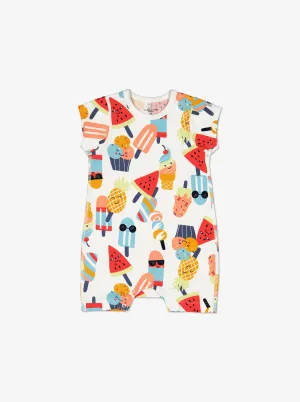 Ice Cream Print Romper