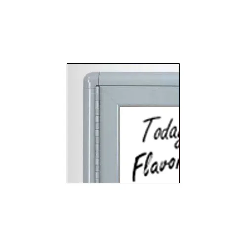 Indoor Enclosed Dry Erase White Marker Boards with Rounded Corners (Multiple Doors)
