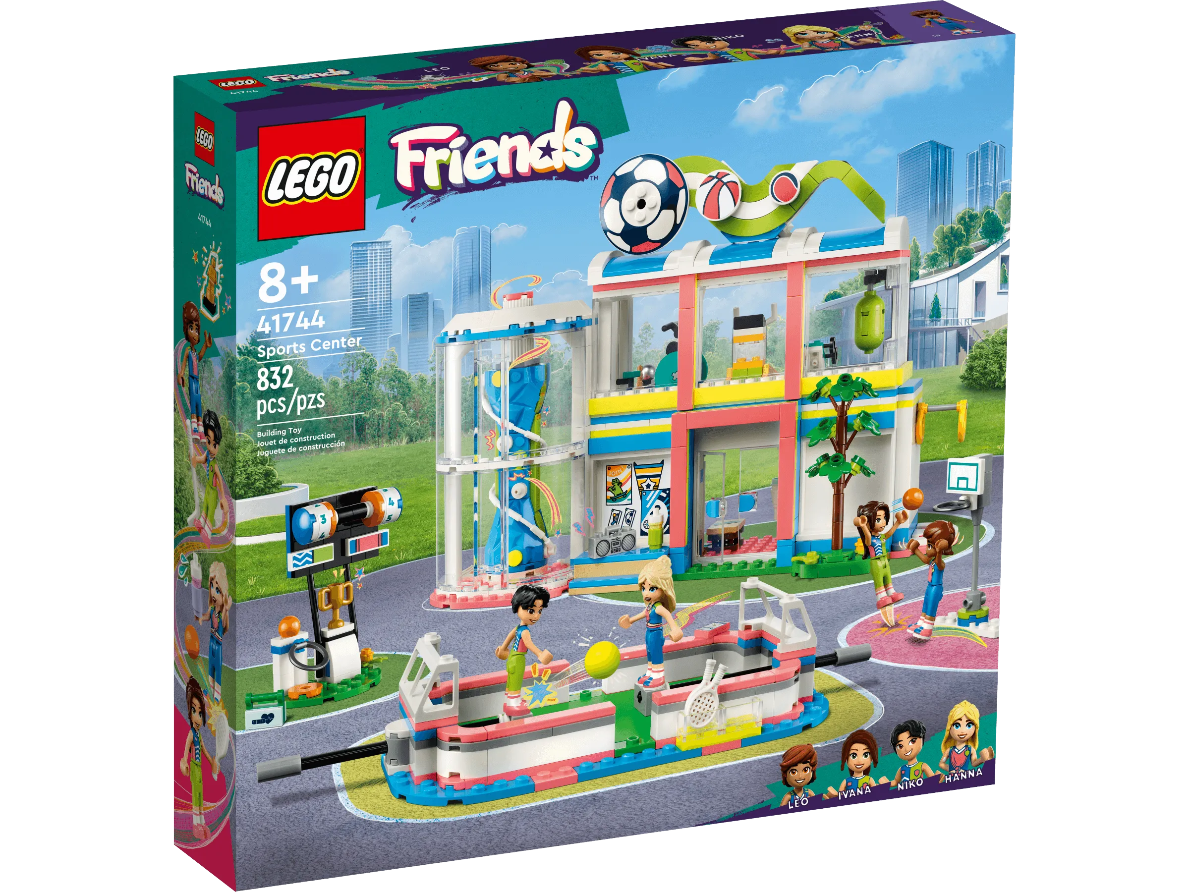 LEGO Friends Heartlake Sports Center 41744 Building Set - 832 Pieces