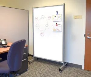 Luxor Mobile Whiteboard Room Divider
