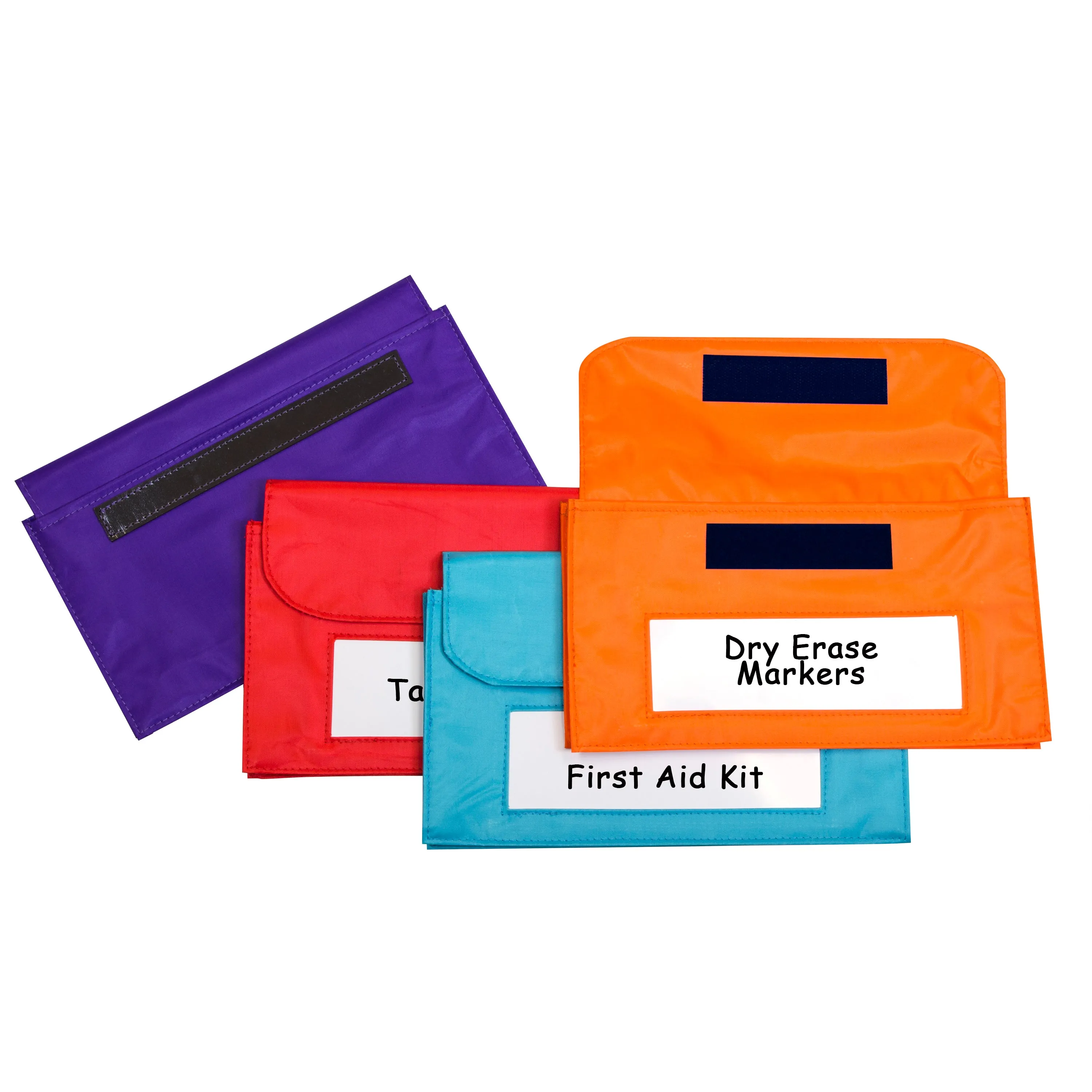 Magnetic Storage Pockets, Assorted, 4/PK, 81200