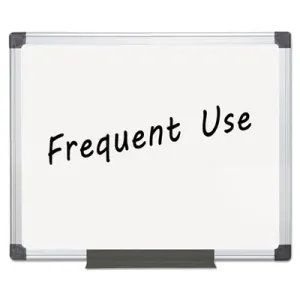 MasterVision Value Lacquered Steel Magnetic Dry Erase Board, 24 x 36, White, Aluminum Frame (MA0307170)