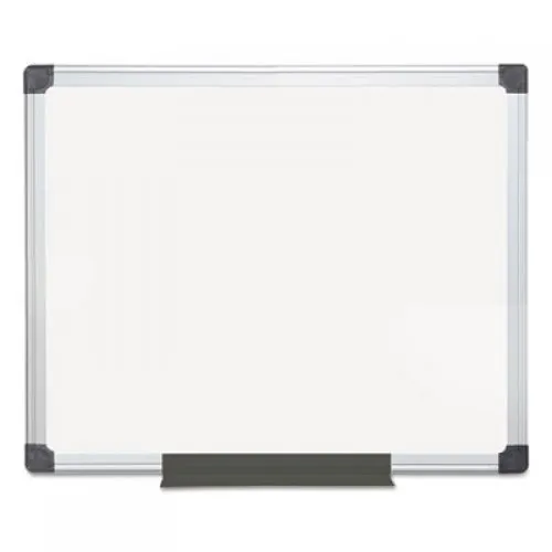 MasterVision Value Lacquered Steel Magnetic Dry Erase Board, 24 x 36, White, Aluminum Frame (MA0307170)
