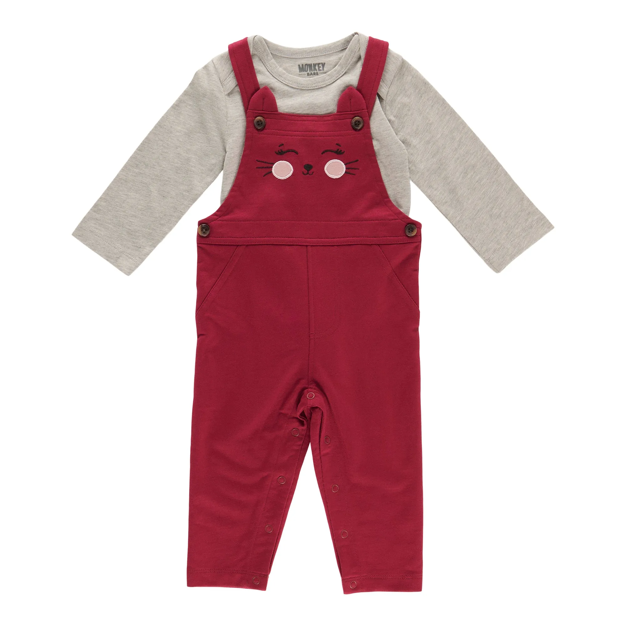 MONKEY BARS Infant Girl's Coverall Set, 2-Piece