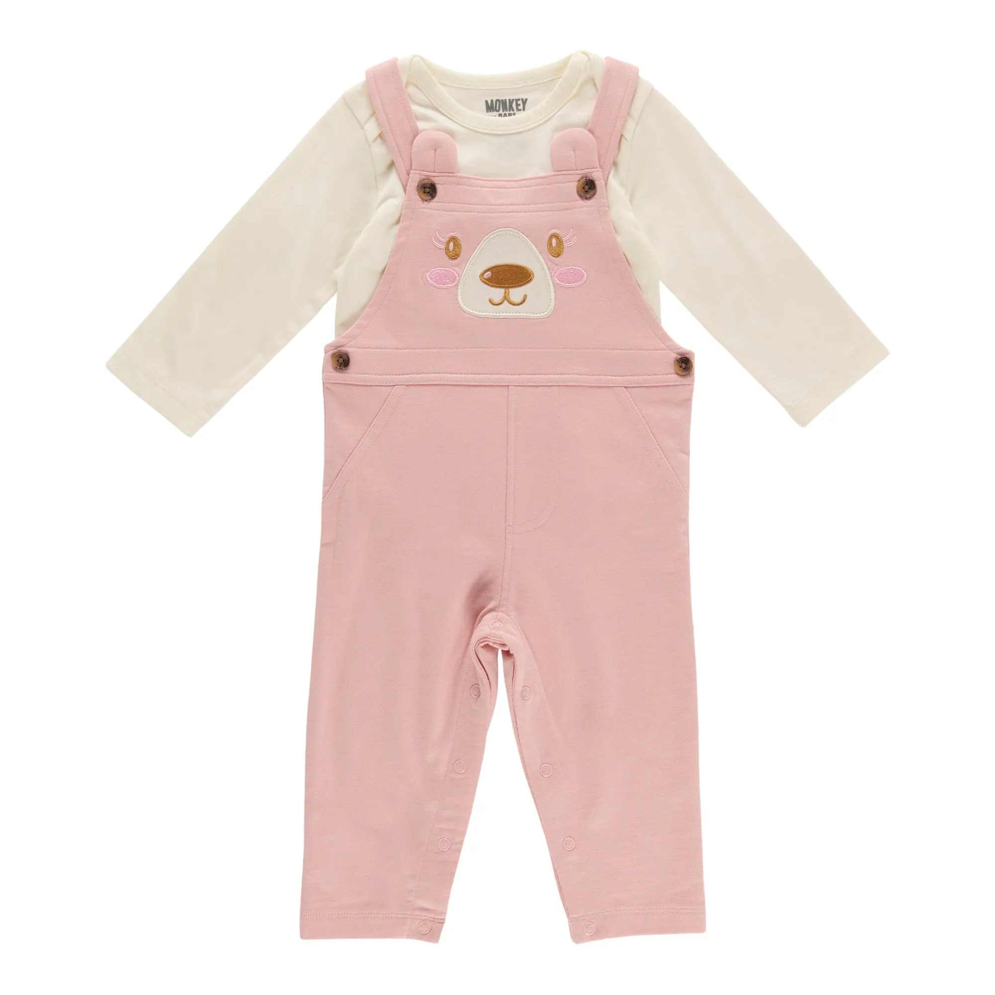 MONKEY BARS Infant Girl's Coverall Set, 2-Piece