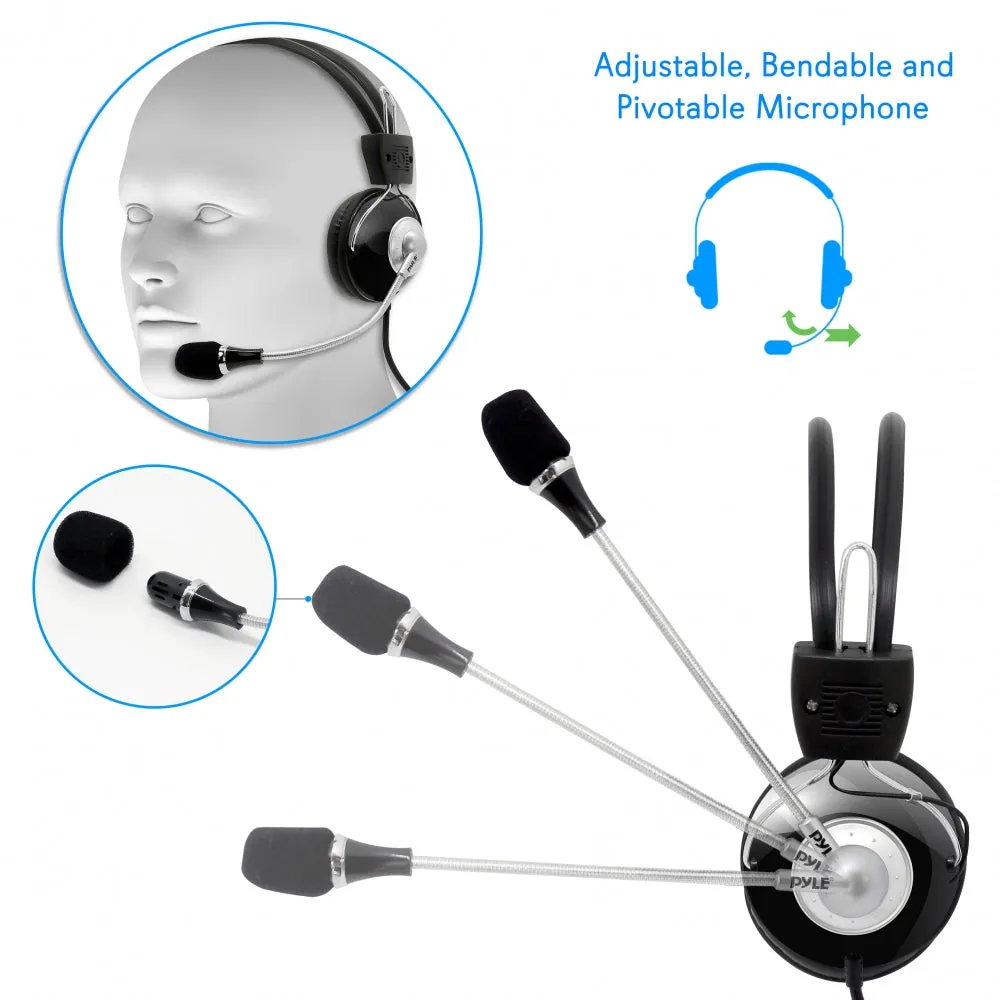 Multimedia/Gaming Usb Headset With Noise-Canceling Microphone