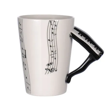 New Ceramic Coffee Cup for the Music Lover