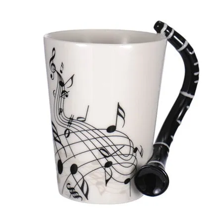 New Ceramic Coffee Cup for the Music Lover