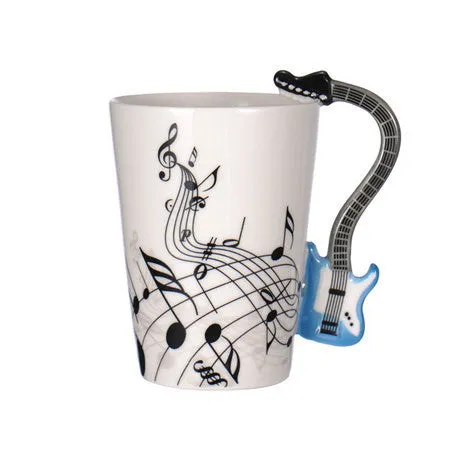 New Ceramic Coffee Cup for the Music Lover