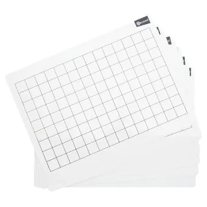 Ormond Dry Wipe Boards Set of 10 - 2cm Grid
