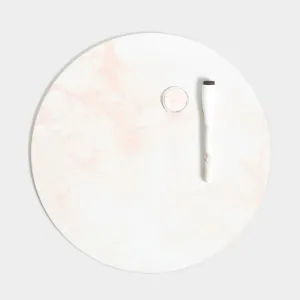 Peach Marble Dry Erase Board White