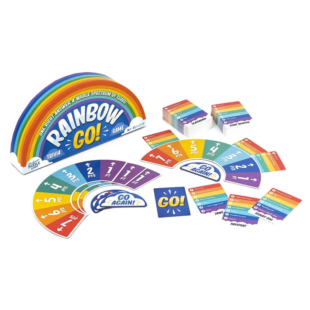 Professor Puzzle Rainbow Go Trivia Game