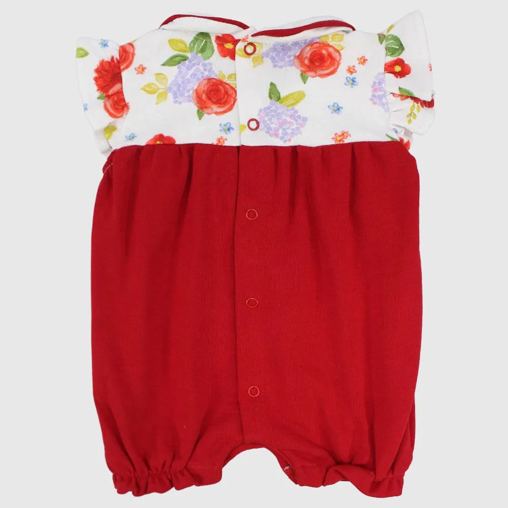 Reddish Sleeveless Romper