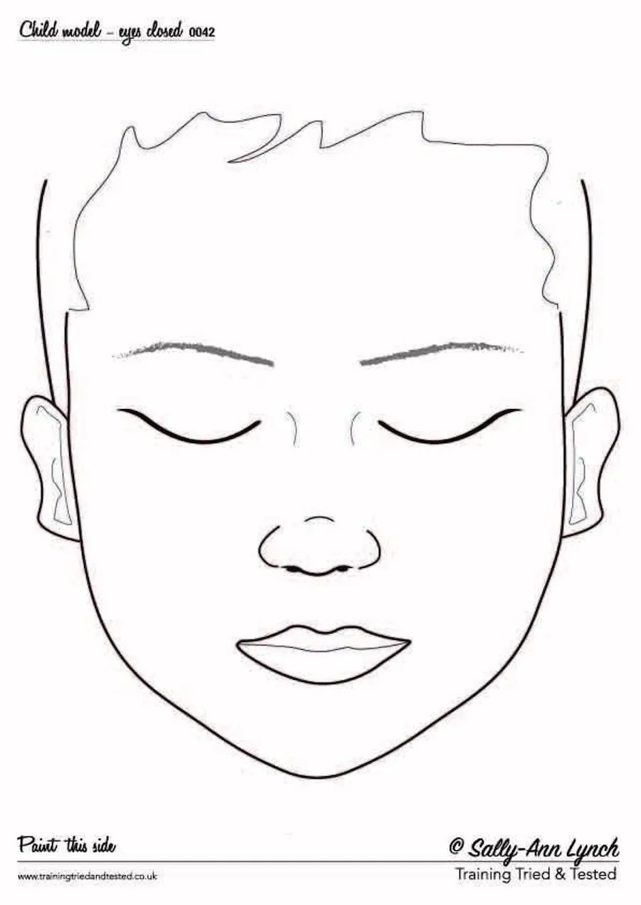 Sally Ann Practice Board, Child Eye Closed (0042)