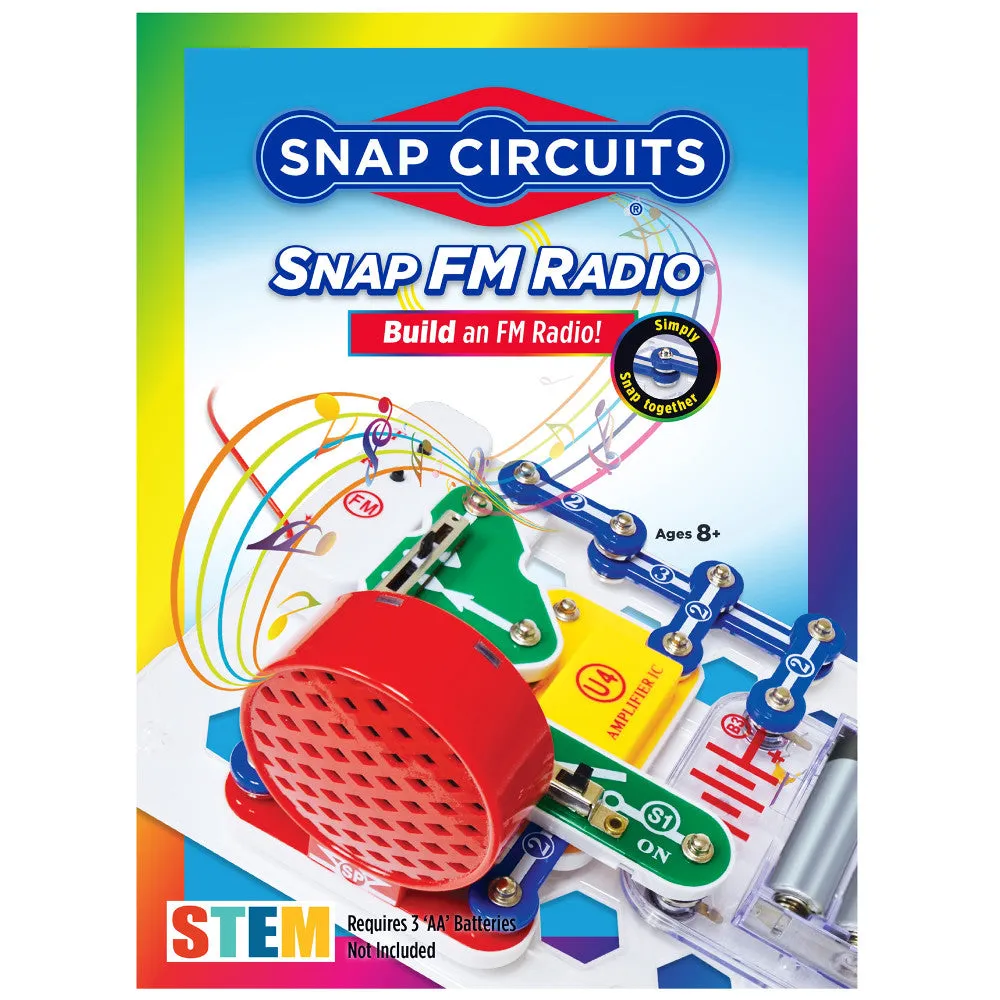 Snap Circuits FM Radio Building Kit - STEM Learning Toy for Kids Ages 8 