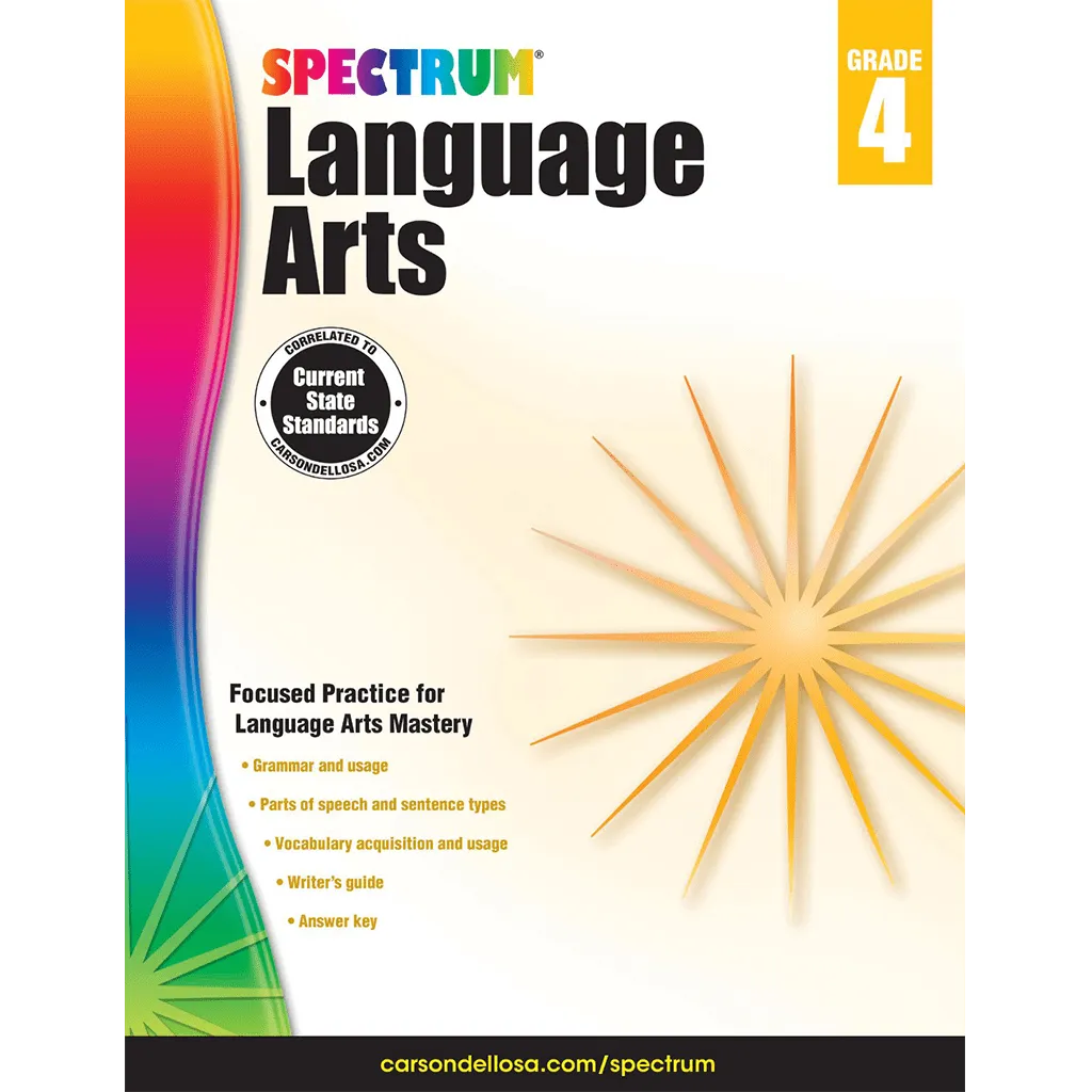Spectrum Language Arts Grade 4