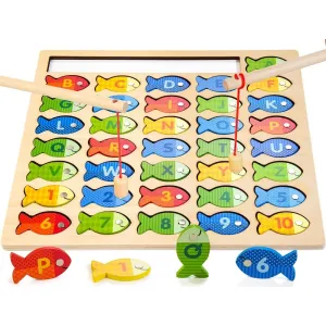 StitchesandTweed Fishing Board Game Alphabet Recognition