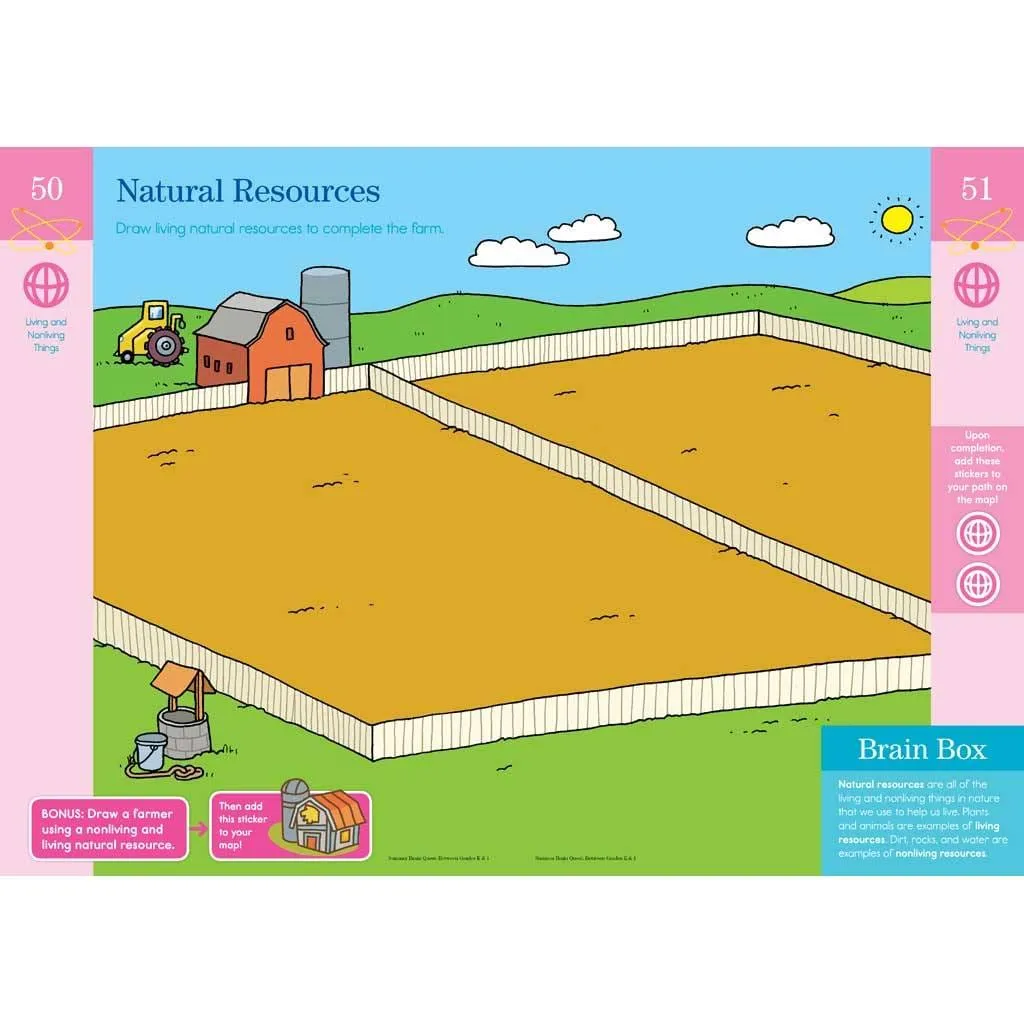 Summer Brain Quest Book: Grades K to 1