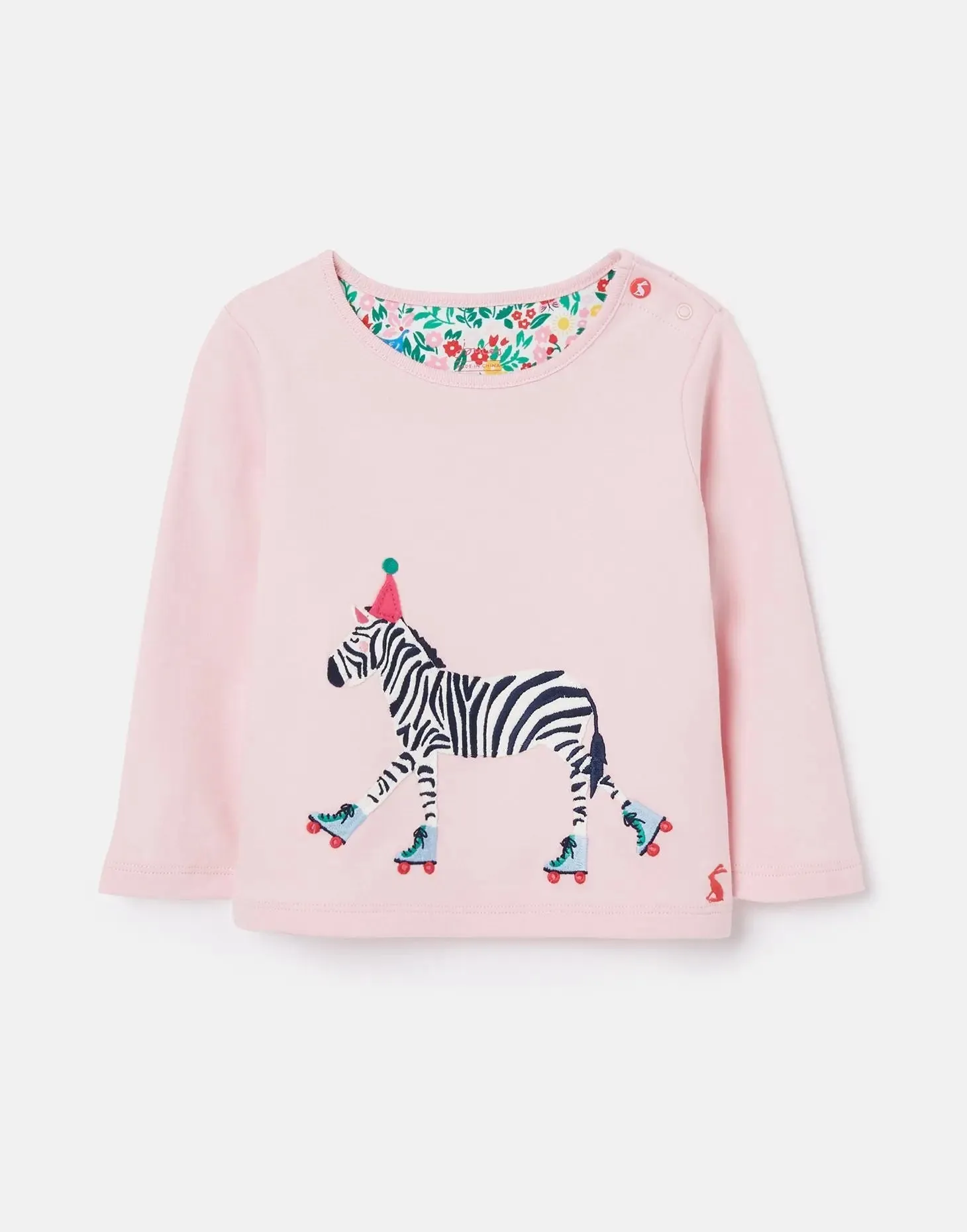 Tate Artwork Long Sleeve T-Shirt - Zebrapink | Joules