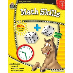 Teacher Created Resources Ready-Set-Learn: Math Skills Workbook - Grade 1