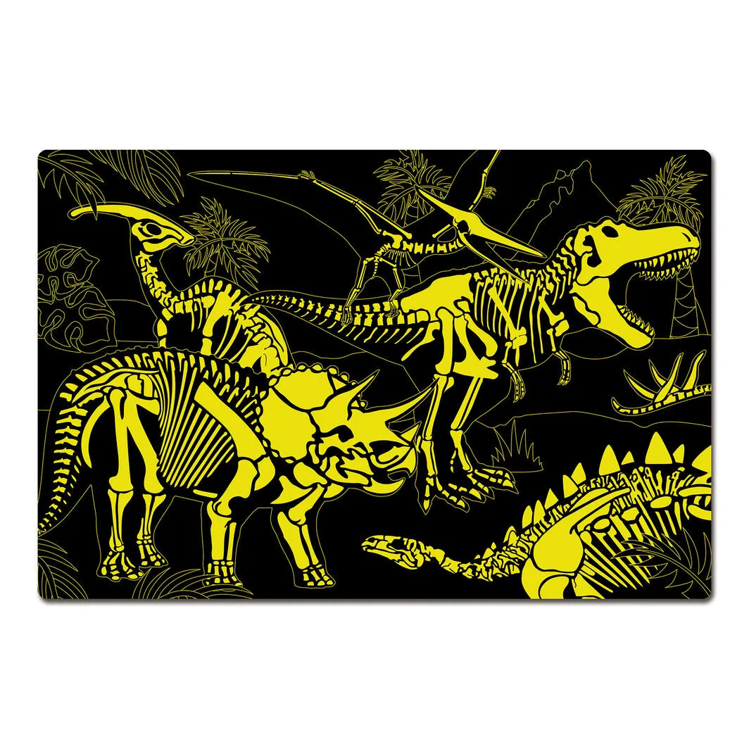 THE LEARNING JOURNEY 100 PIECE GLOW IN THE DARK DINOS FLOOR PUZZLE