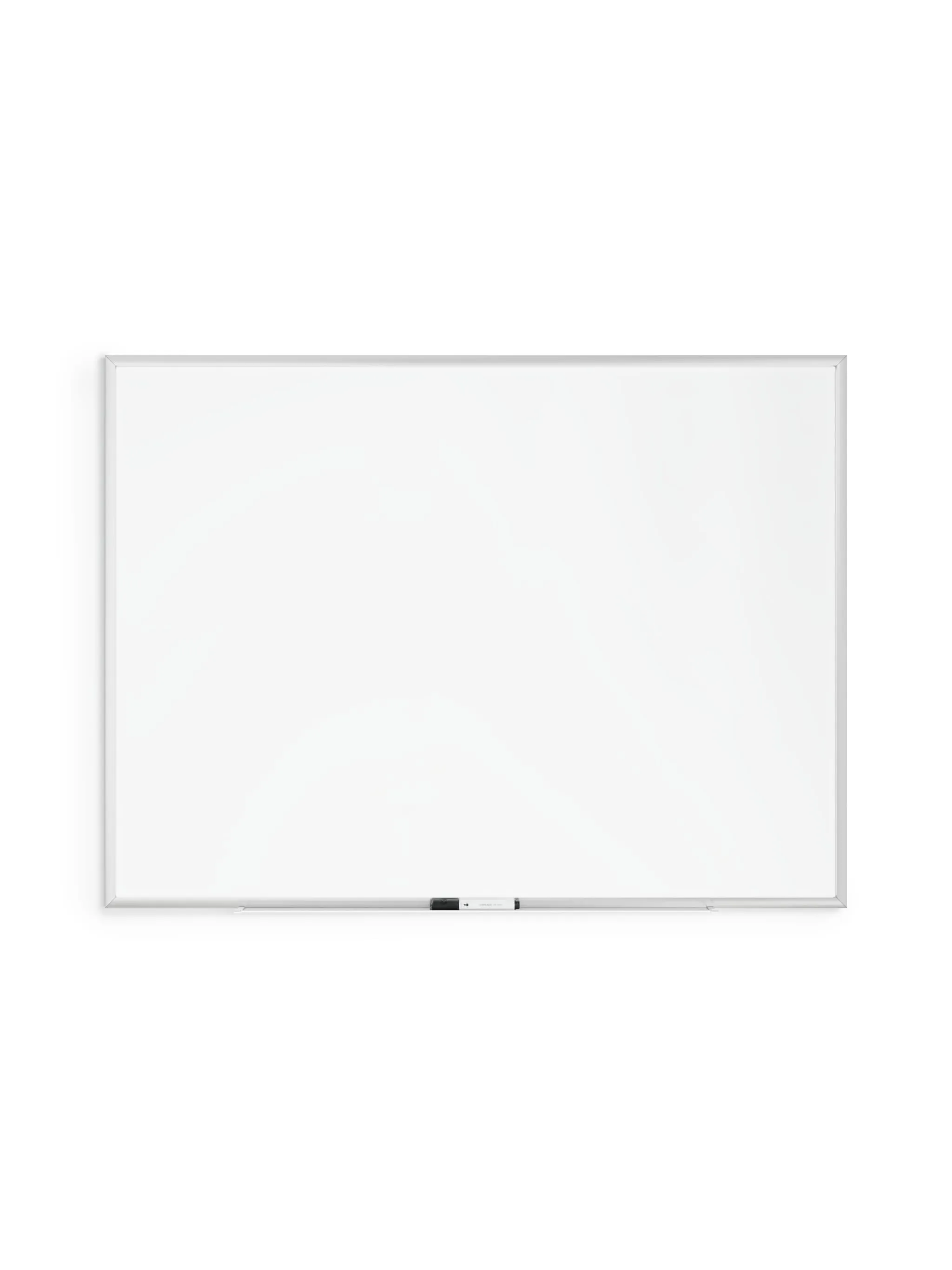 U Brands Silver Aluminum Frame Dry Erase Board, White, 35" x 47"
