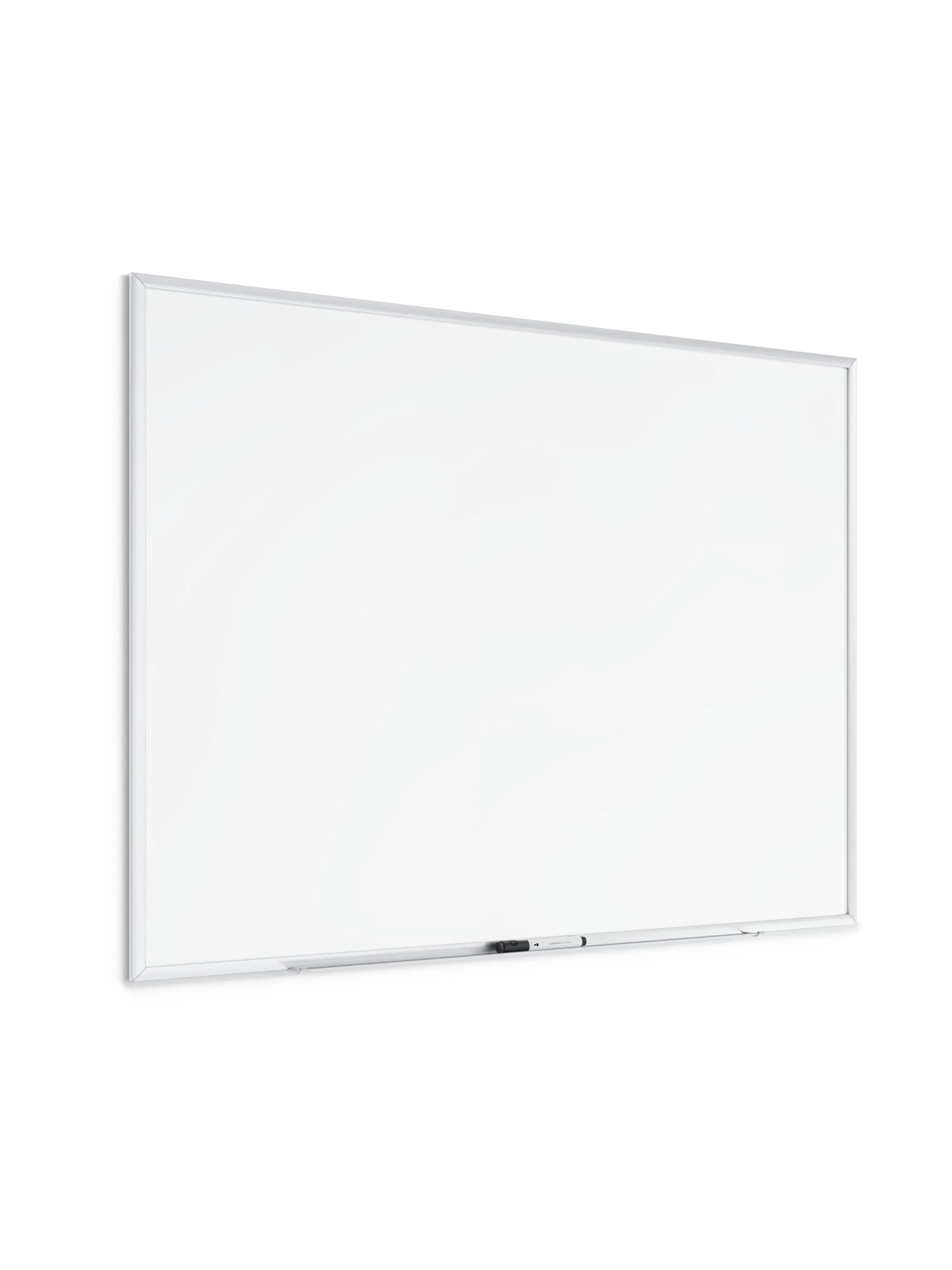 U Brands Silver Aluminum Frame Dry Erase Board, White, 35" x 47"
