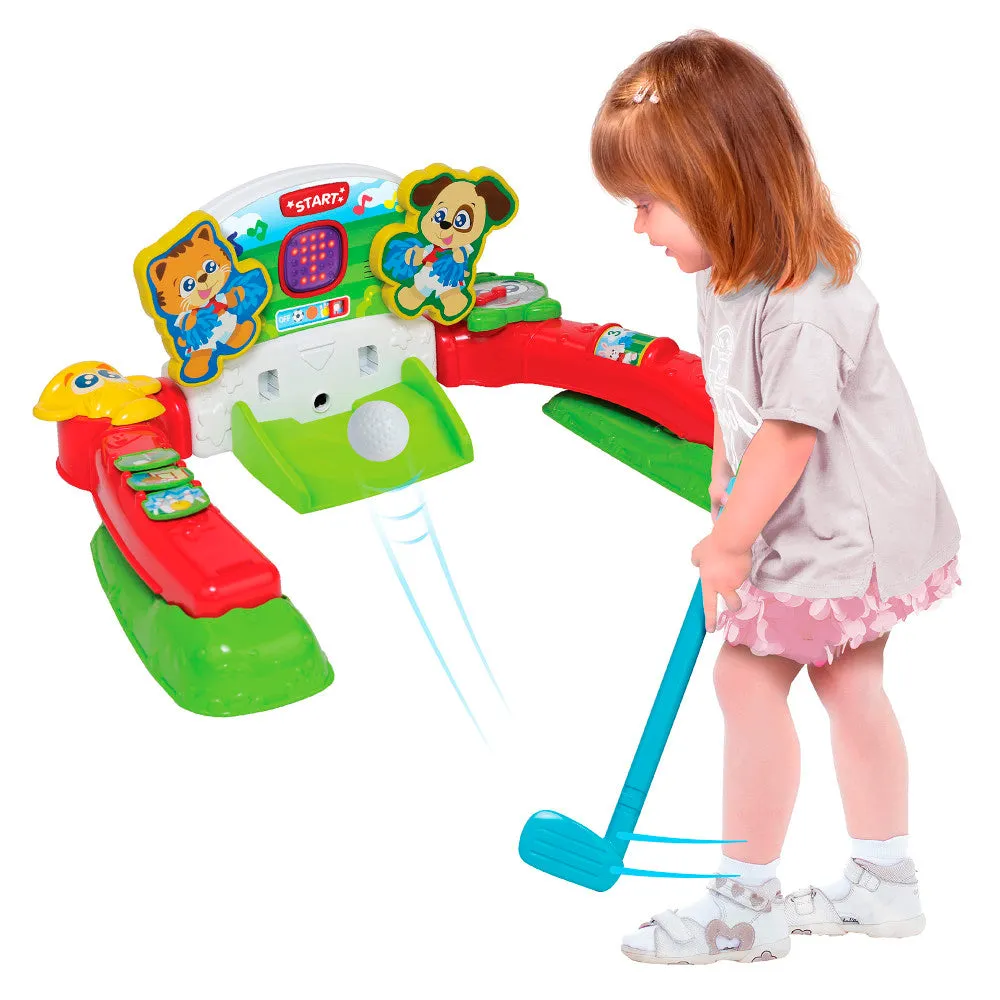 Winfun 4-in-1 Sports Center Toy: Soccer, Basketball, Bowling & Golf