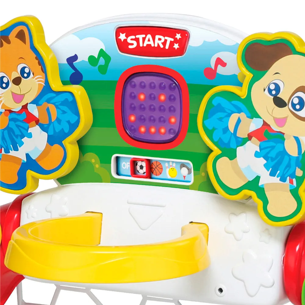 Winfun 4-in-1 Sports Center Toy: Soccer, Basketball, Bowling & Golf